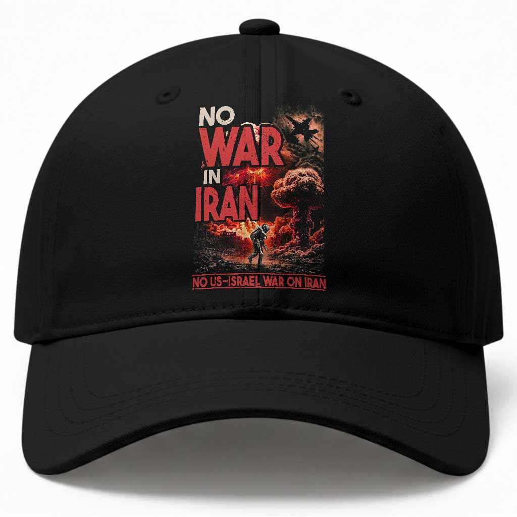 No US Israel War On Iran Baseball Cap Peace Not War TS12 Print Your Wear