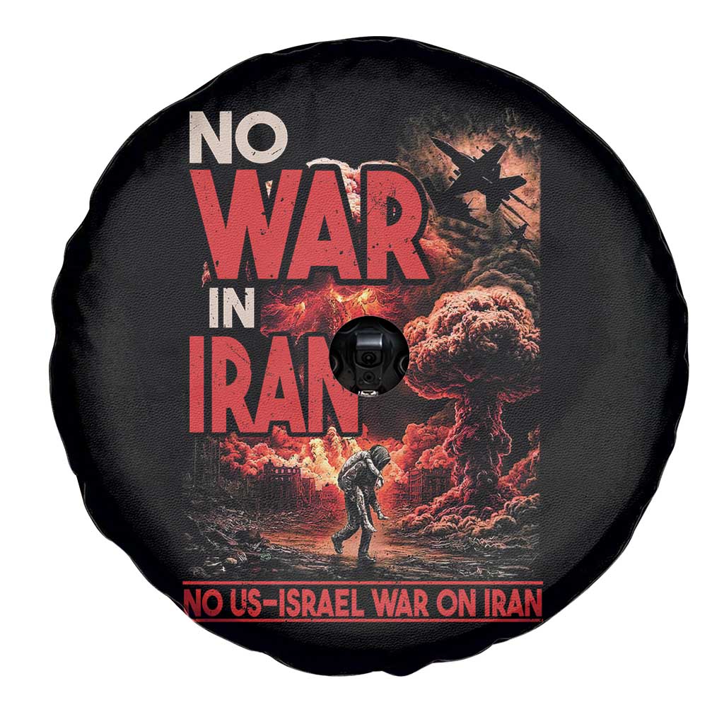 No US Israel War On Iran Spare Tire Cover Peace Not War TS12 Print Your Wear