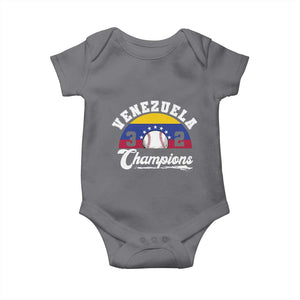 Venezuela 2026 Champions Baby Onesie Vintage 7 Stars Flag Baseball Pride