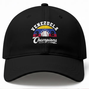 Venezuela 2026 Champions Baseball Cap Vintage 7 Stars Flag Baseball Pride TS12 Print Your Wear