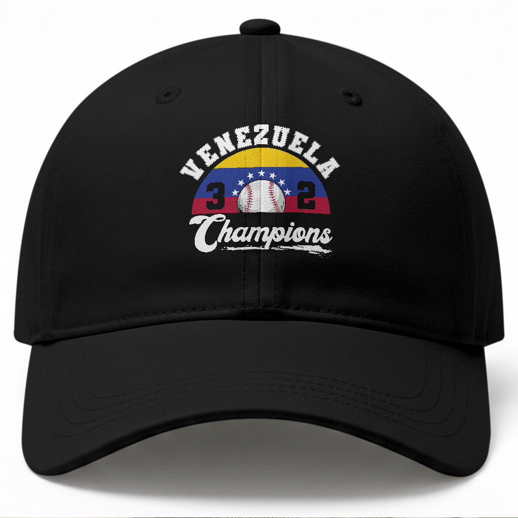Venezuela 2026 Champions Baseball Cap Vintage 7 Stars Flag Baseball Pride TS12 Print Your Wear