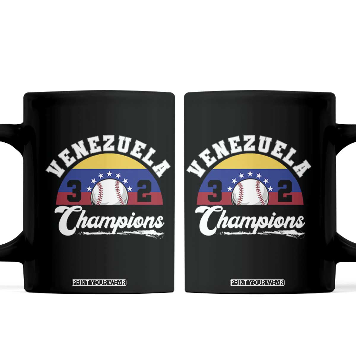 Venezuela 2026 Champions Coffee Mug Vintage 7 Stars Flag Baseball Pride
