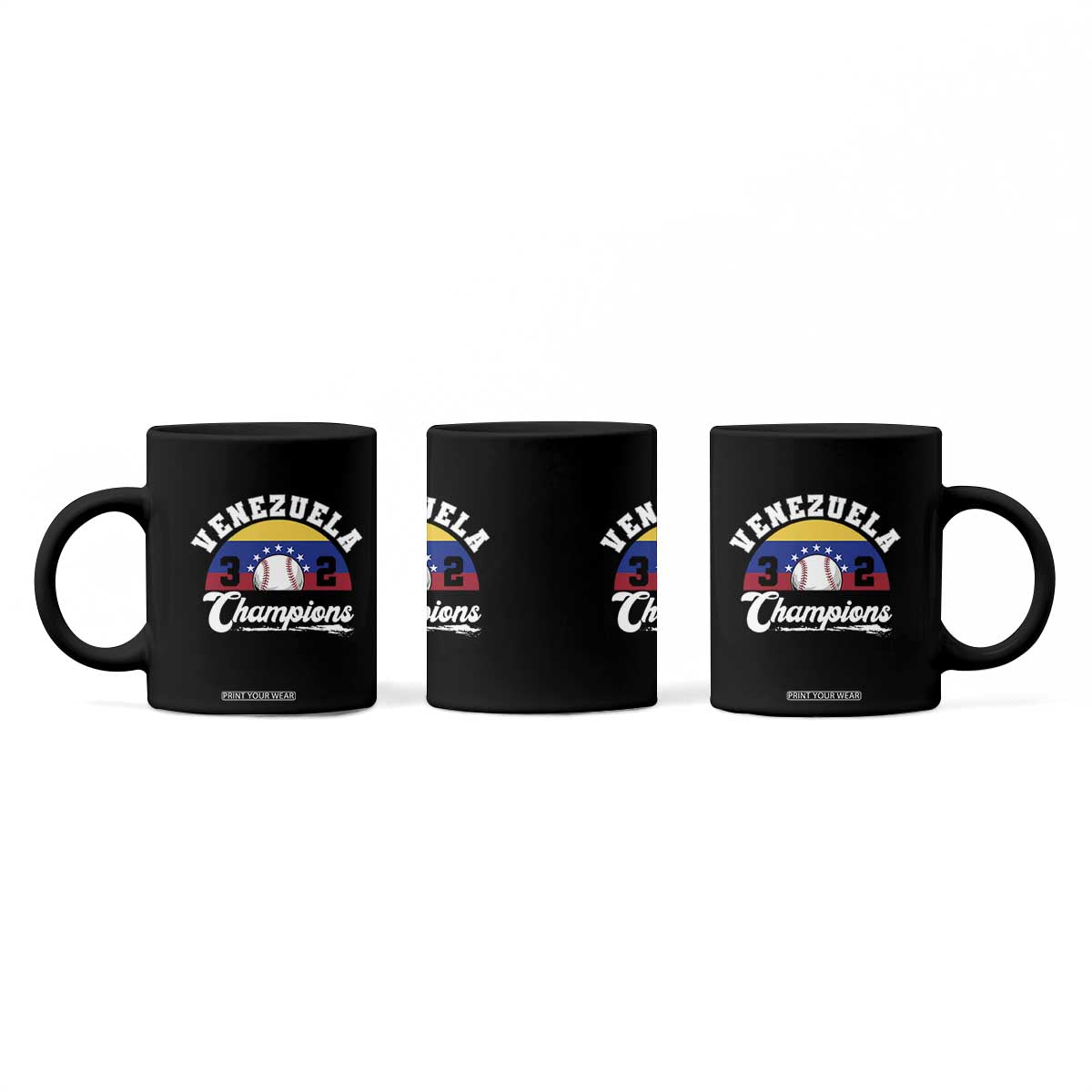 Venezuela 2026 Champions Coffee Mug Vintage 7 Stars Flag Baseball Pride