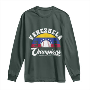 Venezuela 2026 Champions Long Sleeve Shirt Vintage 7 Stars Flag Baseball Pride
