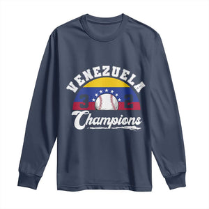 Venezuela 2026 Champions Long Sleeve Shirt Vintage 7 Stars Flag Baseball Pride