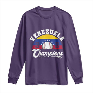 Venezuela 2026 Champions Long Sleeve Shirt Vintage 7 Stars Flag Baseball Pride