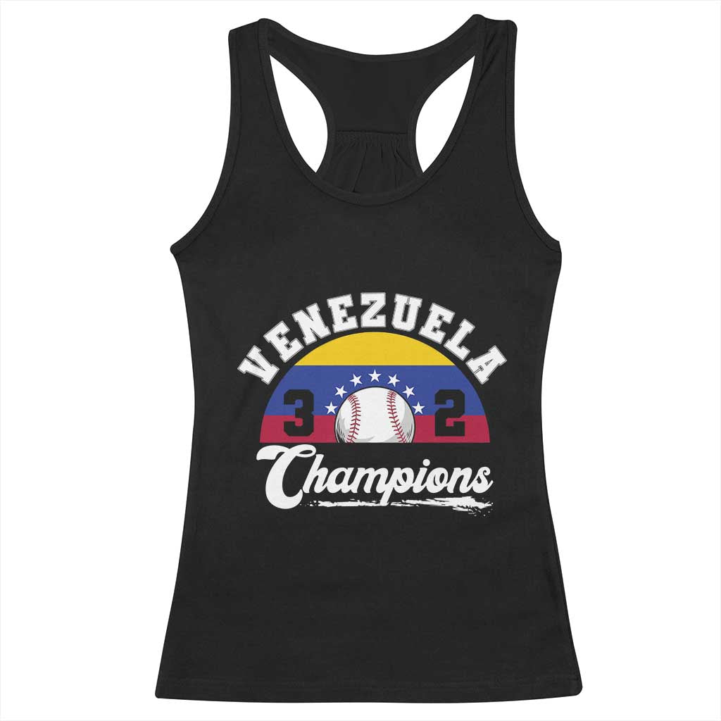 Venezuela 2026 Champions Racerback Tank Top Vintage 7 Stars Flag Baseball Pride TS12 Black Print Your Wear
