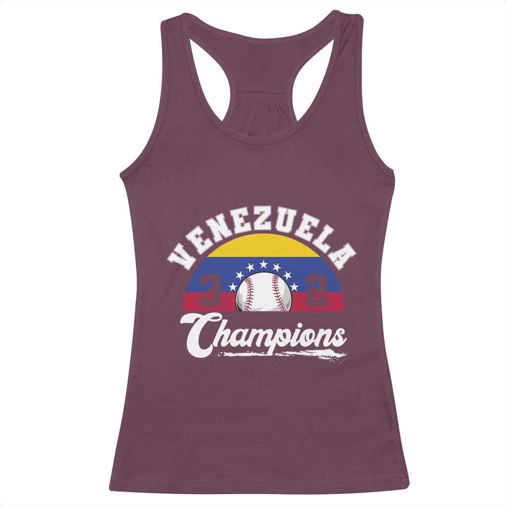 Venezuela 2026 Champions Racerback Tank Top Vintage 7 Stars Flag Baseball Pride