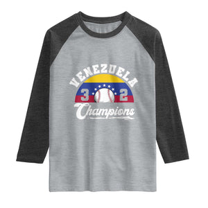 Venezuela 2026 Champions Raglan Shirt Vintage 7 Stars Flag Baseball Pride