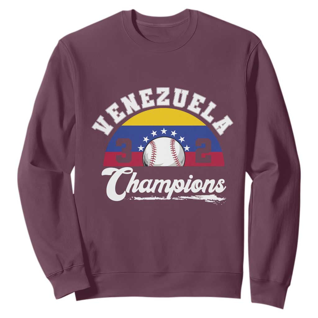 Venezuela 2026 Champions Sweatshirt Vintage 7 Stars Flag Baseball Pride