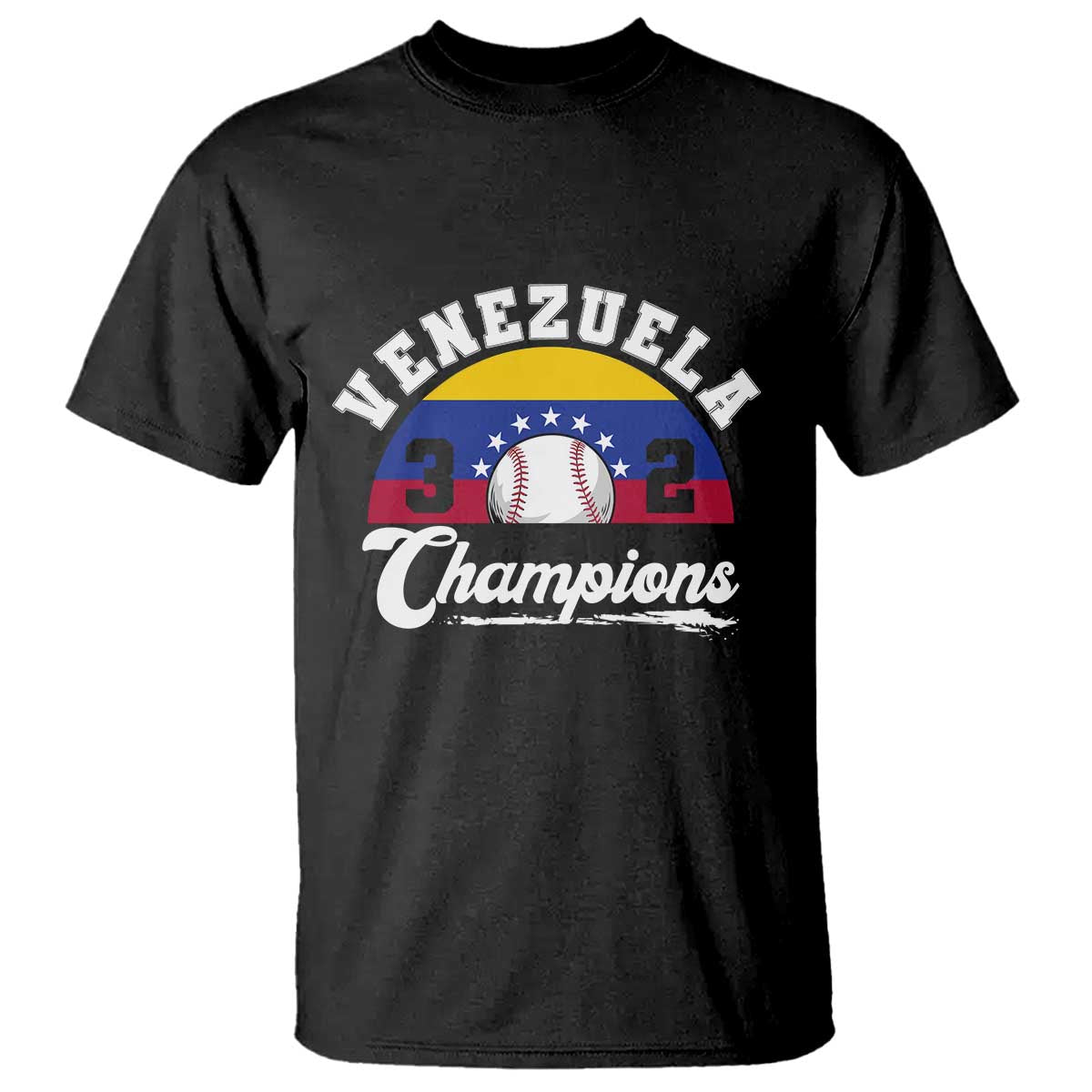 Venezuela 2026 Champions T Shirt Vintage 7 Stars Flag Baseball Pride