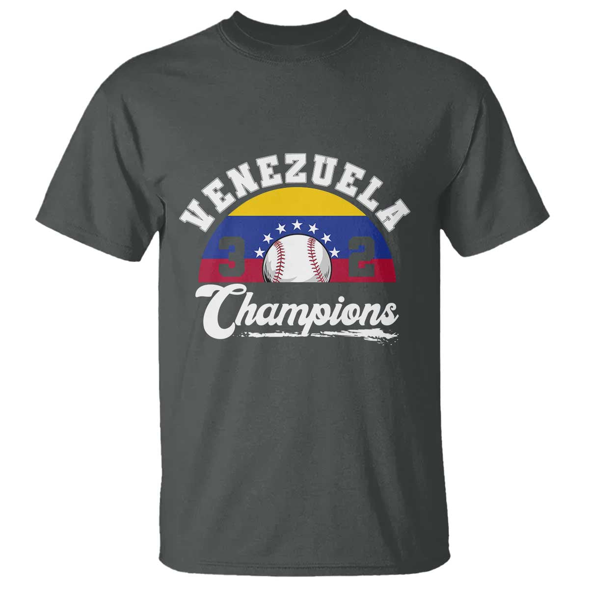 Venezuela 2026 Champions T Shirt Vintage 7 Stars Flag Baseball Pride