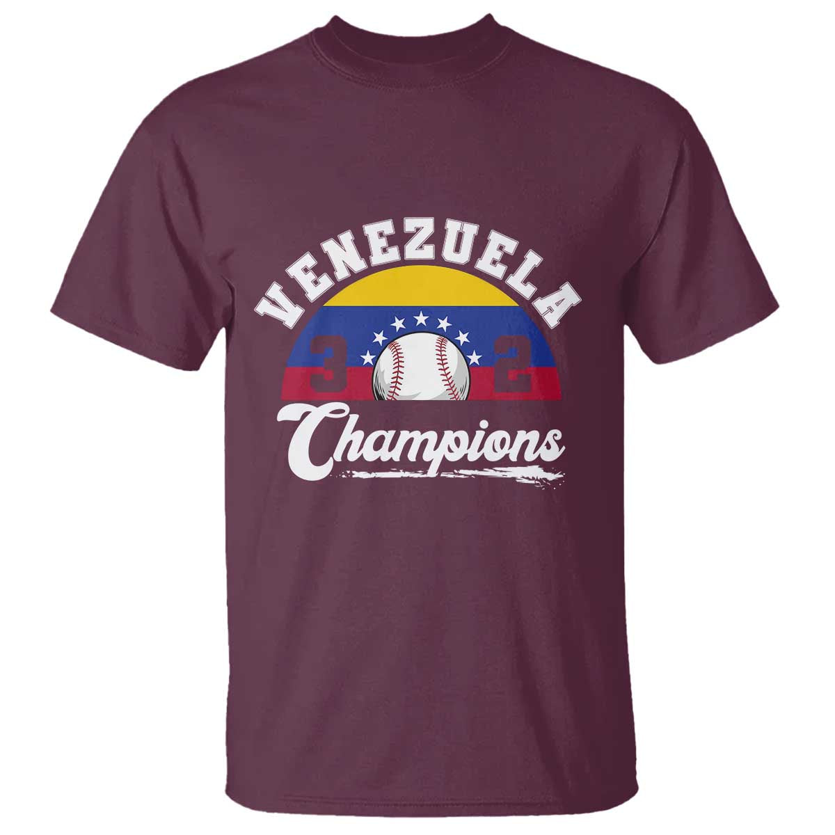 Venezuela 2026 Champions T Shirt Vintage 7 Stars Flag Baseball Pride