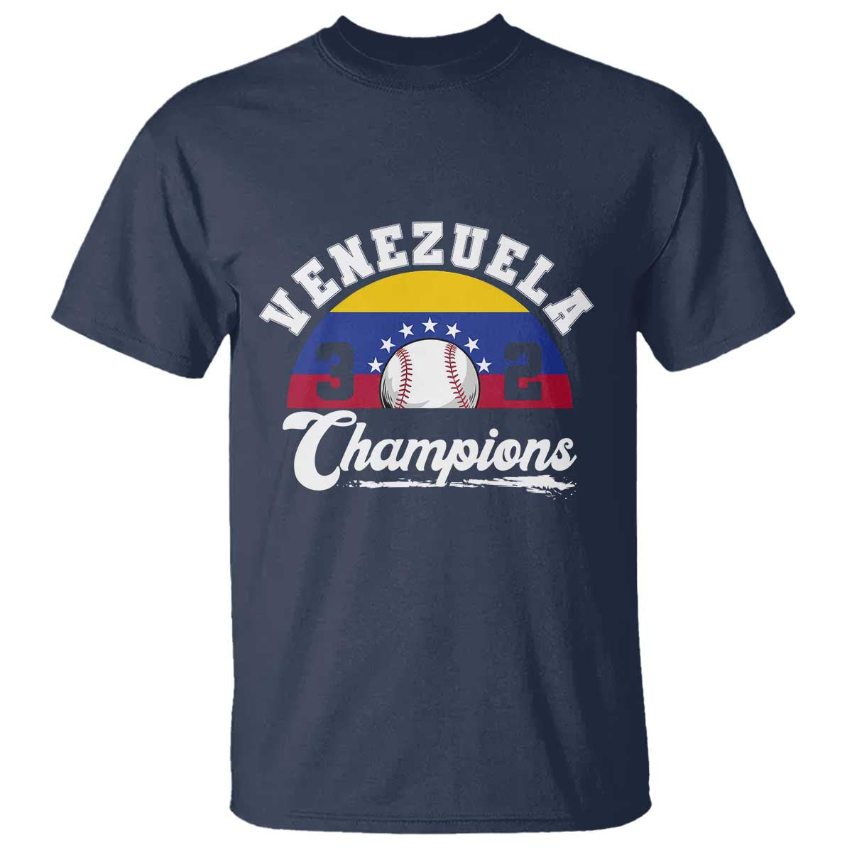 Venezuela 2026 Champions T Shirt Vintage 7 Stars Flag Baseball Pride