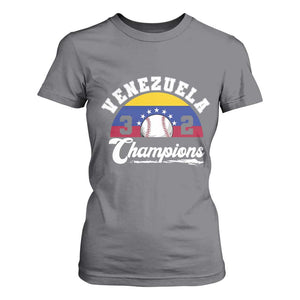 Venezuela 2026 Champions T Shirt For Women Vintage 7 Stars Flag Baseball Pride
