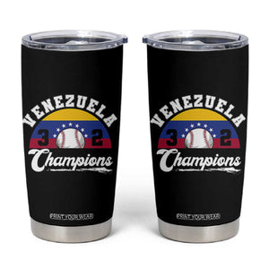 Venezuela 2026 Champions Tumbler Cup Vintage 7 Stars Flag Baseball Pride