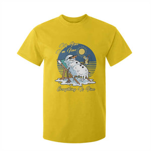 Melting Snowman Christmas In July T Shirt For Kid It Is Fine Everything Is Fine TS12 Daisy Print Your Wear