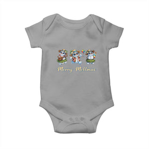 Funny Hawaiian Snowman Summer Graphic Baby Onesie Merry Meltmas