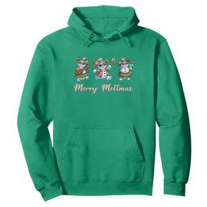 Funny Hawaiian Snowman Summer Graphic Hoodie Merry Meltmas TS12 Irish Green Print Your Wear