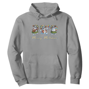 Funny Hawaiian Snowman Summer Graphic Hoodie Merry Meltmas TS12 Sport Gray Print Your Wear