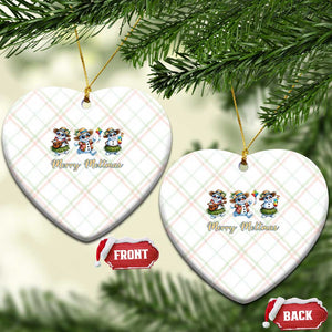 Funny Hawaiian Snowman Summer Graphic Ceramic Ornament Merry Meltmas TS12 Print Your Wear