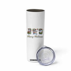 Funny Hawaiian Snowman Summer Graphic Skinny Tumbler Merry Meltmas TS12 Print Your Wear