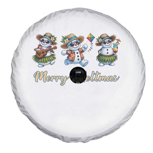 Funny Hawaiian Snowman Summer Graphic Spare Tire Cover Merry Meltmas TS12 Print Your Wear