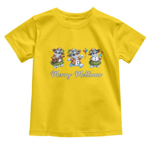 Funny Hawaiian Snowman Summer Graphic Toddler T Shirt Merry Meltmas TS12 Daisy Print Your Wear