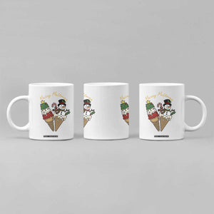 Christmas In July Ice Cream Snowman Graphic Coffee Mug Merry Meltmas TS12 Print Your Wear