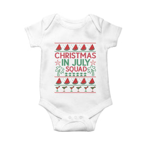 Christmas In July Squad Baby Onesie Tropical Beach Party Graphic