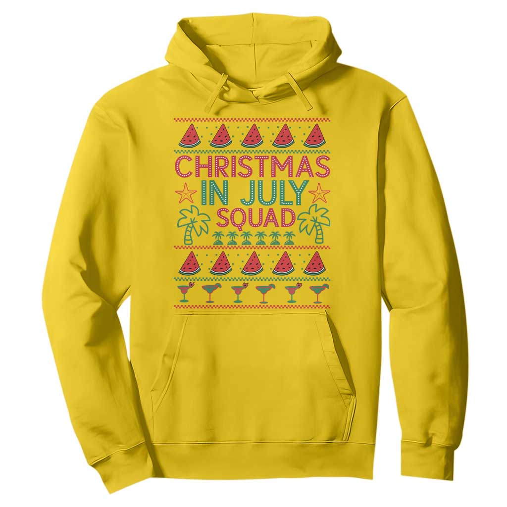 Christmas In July Squad Hoodie Tropical Beach Party Graphic TS12 Daisy Print Your Wear