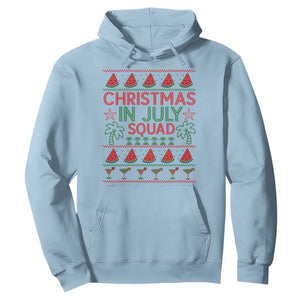 Christmas In July Squad Hoodie Tropical Beach Party Graphic TS12 Light Blue Print Your Wear