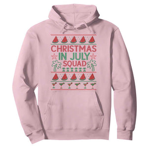 Christmas In July Squad Hoodie Tropical Beach Party Graphic TS12 Light Pink Print Your Wear