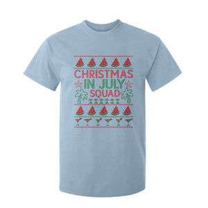 Christmas In July Squad T Shirt For Kid Tropical Beach Party Graphic