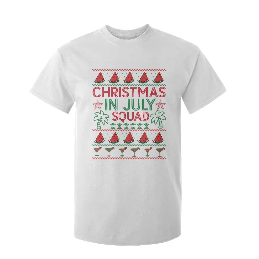 Christmas In July Squad T Shirt For Kid Tropical Beach Party Graphic TS12 White Print Your Wear