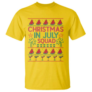 Christmas In July Squad T Shirt Tropical Beach Party Graphic
