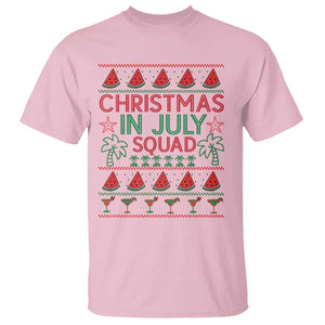 Christmas In July Squad T Shirt Tropical Beach Party Graphic