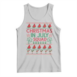 Christmas In July Squad Tank Top Tropical Beach Party Graphic