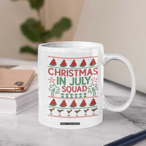 Christmas In July Squad Coffee Mug Tropical Beach Party Graphic