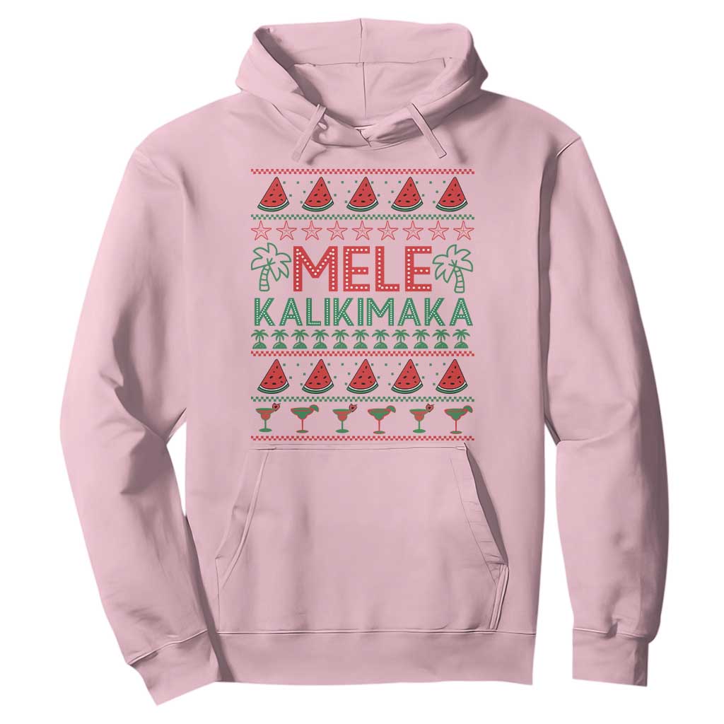 Mele Kalikimaka Hoodie Hawaiian Ugly Christmas Sweater