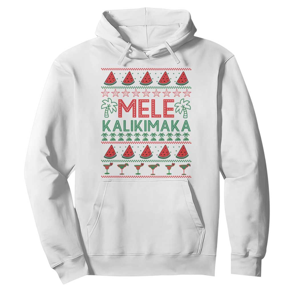 Mele Kalikimaka Hoodie Hawaiian Ugly Christmas Sweater