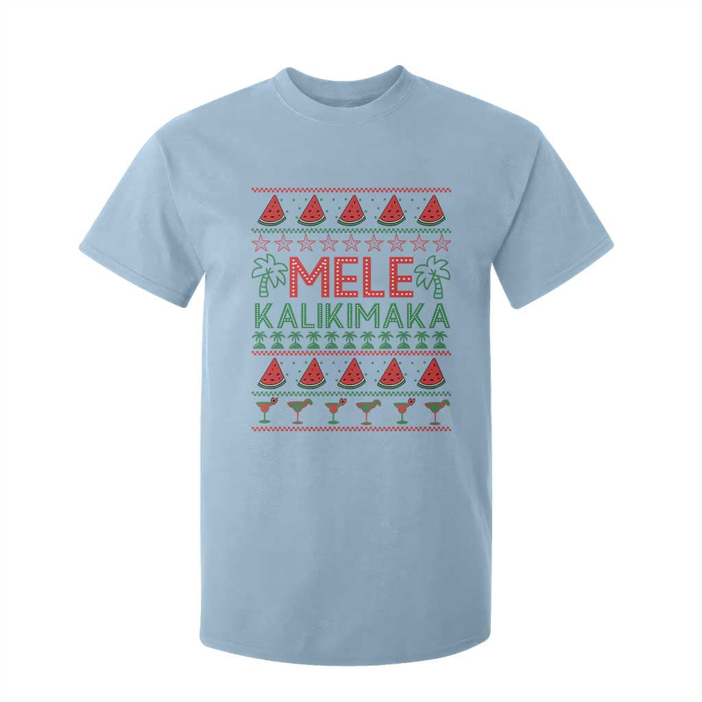 Mele Kalikimaka T Shirt For Kid Hawaiian Ugly Christmas Sweater