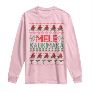 Mele Kalikimaka Long Sleeve Shirt Hawaiian Ugly Christmas Sweater