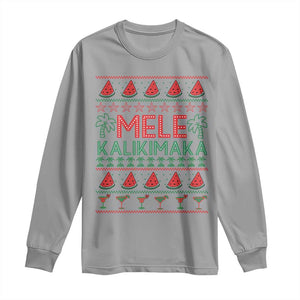 Mele Kalikimaka Long Sleeve Shirt Hawaiian Ugly Christmas Sweater