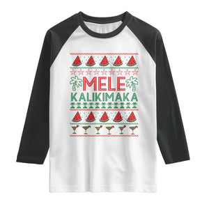 Mele Kalikimaka Raglan Shirt Hawaiian Ugly Christmas Sweater