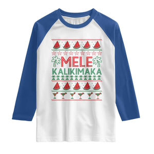 Mele Kalikimaka Raglan Shirt Hawaiian Ugly Christmas Sweater