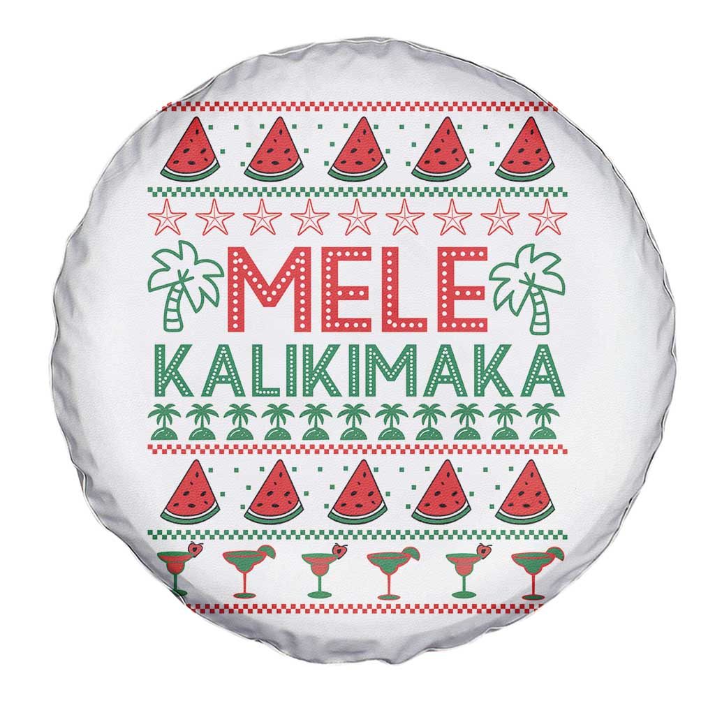 Mele Kalikimaka Spare Tire Cover Hawaiian Ugly Christmas Sweater TS12 Print Your Wear