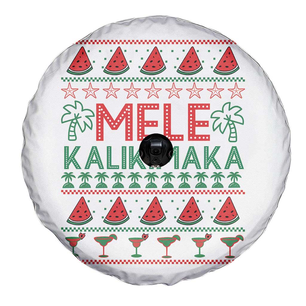 Mele Kalikimaka Spare Tire Cover Hawaiian Ugly Christmas Sweater TS12 Print Your Wear