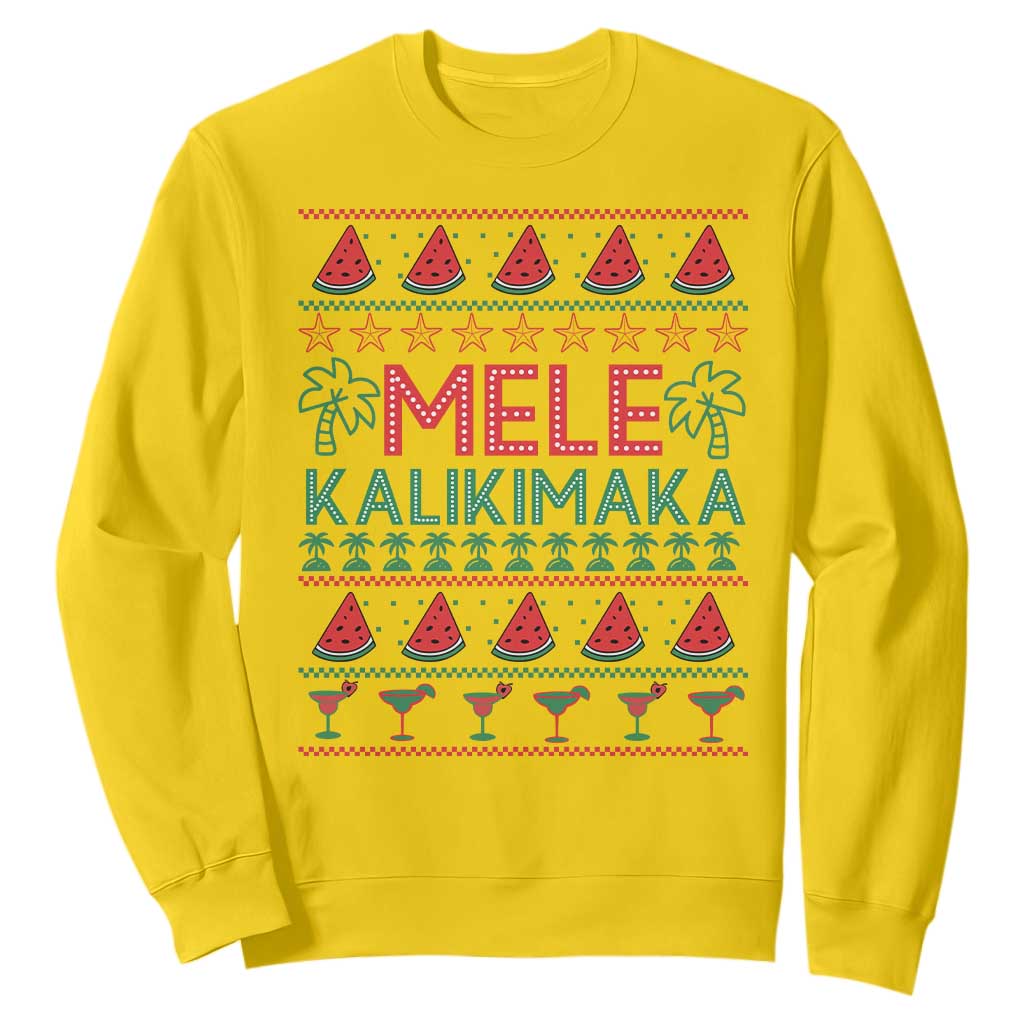 Mele Kalikimaka Sweatshirt Hawaiian Ugly Christmas Sweater