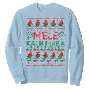 Mele Kalikimaka Sweatshirt Hawaiian Ugly Christmas Sweater